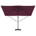 Parasol Roma Roșu 286 x 285 x 265 cm Poliester, Aluminiu - WALTI WALTI