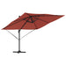 Parasol Roma Roșu 286 x 285 x 265 cm Poliester, Aluminiu - WALTI WALTI