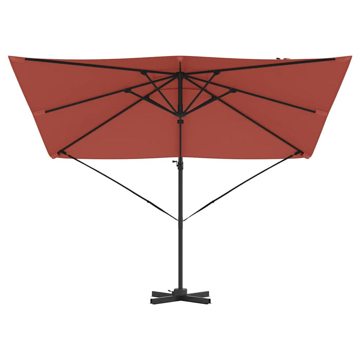 Parasol Roma Roșu 286 x 285 x 265 cm Poliester, Aluminiu - WALTI WALTI