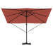 Parasol Roma Roșu 286 x 285 x 265 cm Poliester, Aluminiu - WALTI WALTI
