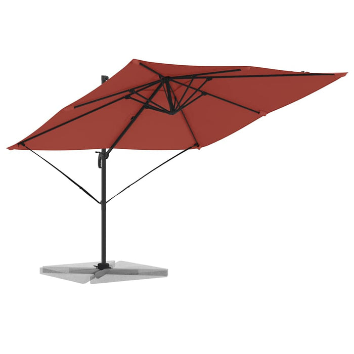 Parasol Roma Roșu 286 x 285 x 265 cm Poliester, Aluminiu - WALTI WALTI