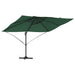 Parasol Roma cu Picior Încărcat Verde, Negru 352 x 251 x 260 cm - WALTI WALTI