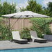 Parasol Roma Bej 286 x 285 x 270 cm Aluminiu, Poliester - WALTI WALTI