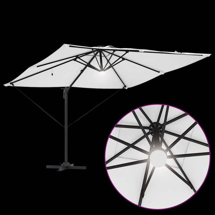Parasol Roma Bej 286 x 285 x 270 cm Aluminiu, Poliester - WALTI WALTI