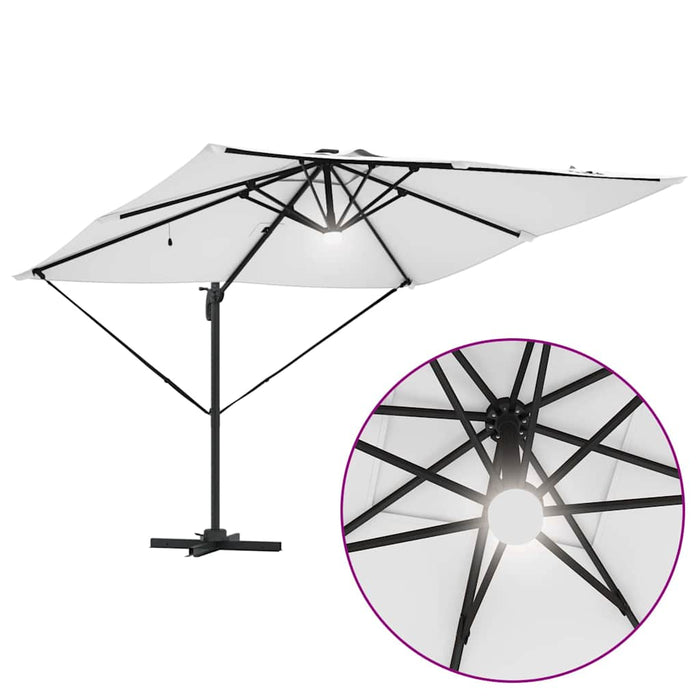 Parasol Roma Bej 286 x 285 x 270 cm Aluminiu, Poliester - WALTI WALTI