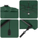 Parasol Roma Verde 286 x 285 x 270 cm Aluminiu, Poliester - WALTI WALTI