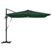 Parasol Roma Verde 286 x 285 x 270 cm Aluminiu, Poliester - WALTI WALTI