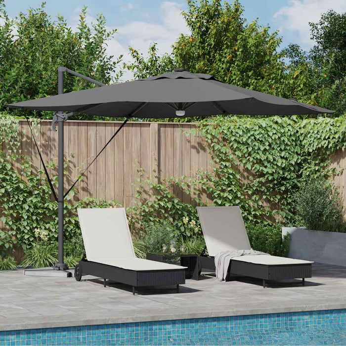 Parasol Roma Antracit 286 x 285 x 270 cm Aluminiu, Poliester - WALTI WALTI