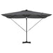 Parasol Roma Antracit 286 x 285 x 270 cm Aluminiu, Poliester - WALTI WALTI