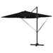 Parasol Roma Negru 286 x 285 x 270 cm Aluminiu, Poliester - WALTI WALTI