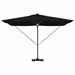 Parasol Roma Negru 286 x 285 x 270 cm Aluminiu, Poliester - WALTI WALTI