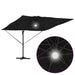 Parasol Roma Negru 286 x 285 x 270 cm Aluminiu, Poliester - WALTI WALTI