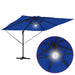 Parasol Roma albastru 286 x 285 x 270 cm Aluminiu, Poliester - WALTI WALTI