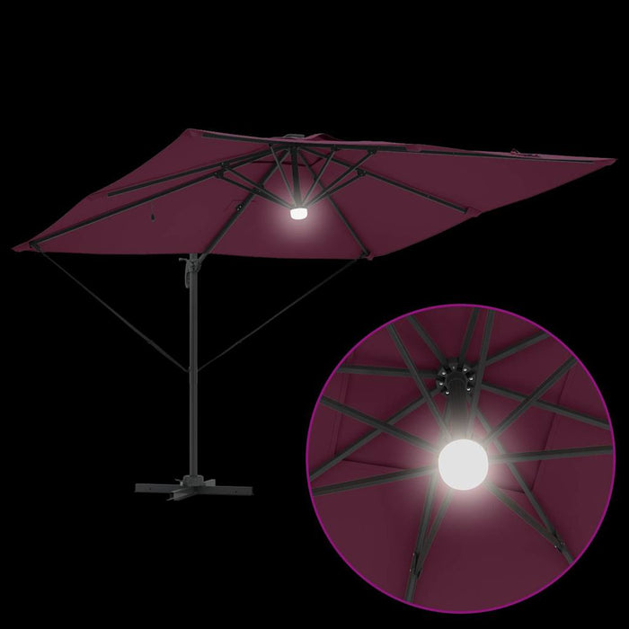 Parasol Roma Roșu 286 x 285 x 270 cm Aluminiu, Poliester - WALTI WALTI