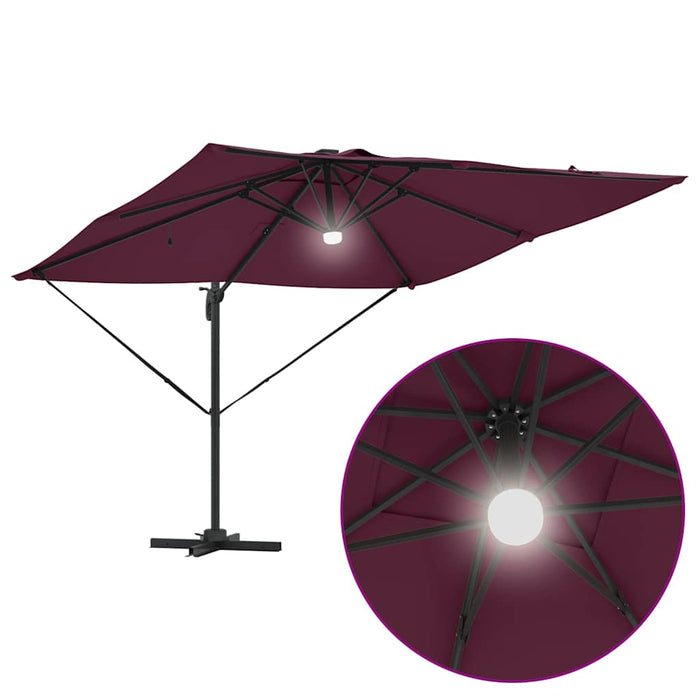 Parasol Roma Roșu 286 x 285 x 270 cm Aluminiu, Poliester - WALTI WALTI