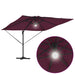 Parasol Roma Roșu 286 x 285 x 270 cm Aluminiu, Poliester - WALTI WALTI