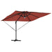 Parasol Roma Roșu 286 x 285 x 270 cm Aluminiu, Poliester - WALTI WALTI