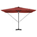 Parasol Roma Roșu 286 x 285 x 270 cm Aluminiu, Poliester - WALTI WALTI