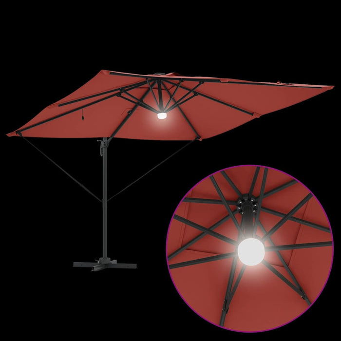 Parasol Roma Roșu 286 x 285 x 270 cm Aluminiu, Poliester - WALTI WALTI
