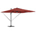 Parasol Roma Roșu 286 x 285 x 270 cm Aluminiu, Poliester - WALTI WALTI