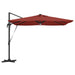 Parasol Roma Roșu 286 x 285 x 270 cm Aluminiu, Poliester - WALTI WALTI