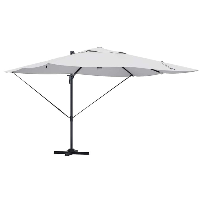 Parasol cantilever Roma de la cu LED-uri, culoare nisip, dimensiuni 352x251x265 cm, din aluminiu - WALTI WALTI