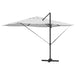 Parasol cantilever Roma de la cu LED-uri, culoare nisip, dimensiuni 352x251x265 cm, din aluminiu - WALTI WALTI