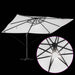 Parasol cantilever Roma de la cu LED-uri, culoare nisip, dimensiuni 352x251x265 cm, din aluminiu - WALTI WALTI