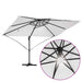 Parasol cantilever Roma de la cu LED-uri, culoare nisip, dimensiuni 352x251x265 cm, din aluminiu - WALTI WALTI