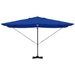 Umbrela cantilever Roma cu LED-uri, albastră, dimensiuni 352x251x265 cm, din aluminiu. - WALTI WALTI