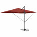 Umbrela tip parasol cu braț Roma, cu LED-uri, teracotă, 352x251x265 cm, din aluminiu - WALTI WALTI
