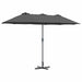 Parasol de Grădină Antracit 380 x 196 x 235 cm - WALTI WALTI