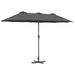 Parasol de Grădină Antracit 380 x 196 x 235 cm - WALTI WALTI