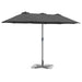 Parasol de Grădină Antracit 380 x 196 x 235 cm - WALTI WALTI