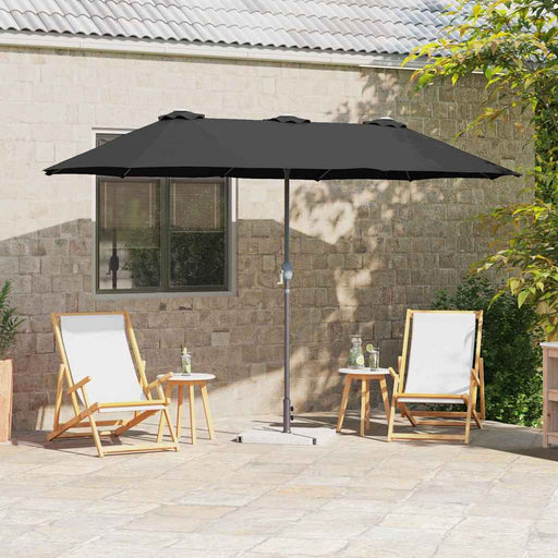 Parasol de Grădină Negru 380 x 196 x 235 cm - WALTI WALTI