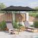 Parasol de Grădină Negru 380 x 196 x 235 cm - WALTI WALTI