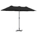 Parasol de Grădină Negru 380 x 196 x 235 cm - WALTI WALTI