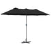 Parasol de Grădină Negru 380 x 196 x 235 cm - WALTI WALTI