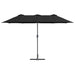 Parasol de Grădină Negru 380 x 196 x 235 cm - WALTI WALTI