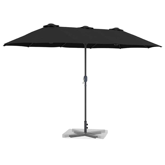 Parasol de Grădină Negru 380 x 196 x 235 cm - WALTI WALTI