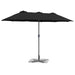 Parasol de Grădină Negru 380 x 196 x 235 cm - WALTI WALTI