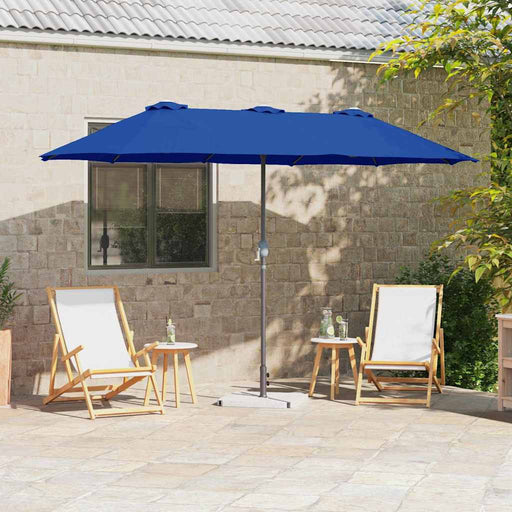 Parasol de Grădină albastru 380 x 196 x 235 cm - WALTI WALTI