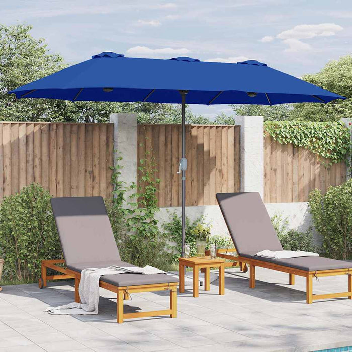 Parasol de Grădină albastru 380 x 196 x 235 cm - WALTI WALTI