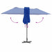 Parasol de Grădină albastru 380 x 196 x 235 cm - WALTI WALTI