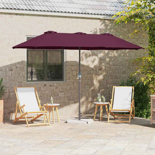 Parasol de Grădină Roșu bordo 380 x 196 x 235 cm - WALTI WALTI