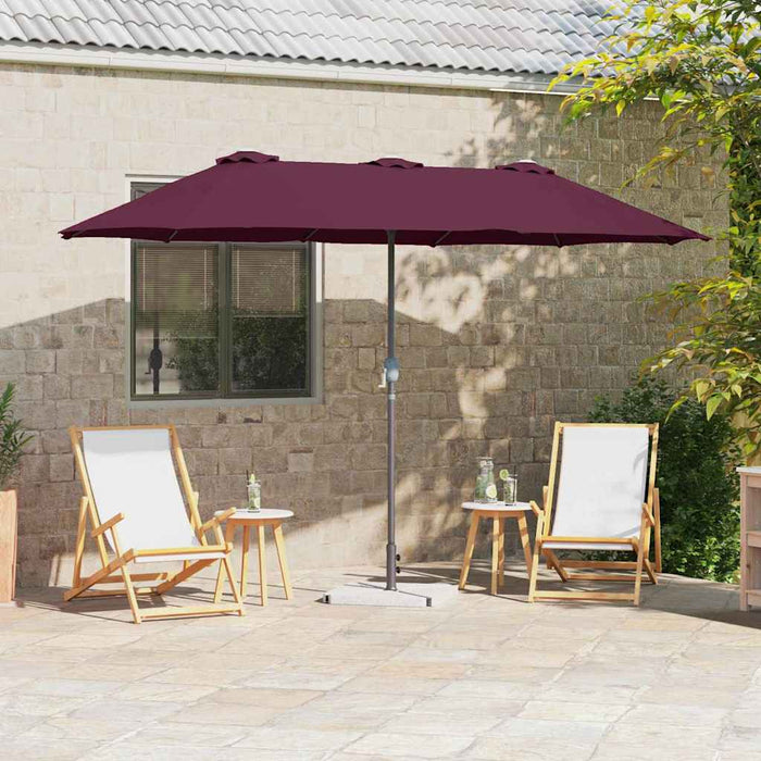 Parasol de Grădină Roșu bordo 380 x 196 x 235 cm - WALTI WALTI