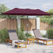 Parasol de Grădină Roșu bordo 380 x 196 x 235 cm - WALTI WALTI