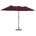 Parasol de Grădină Roșu bordo 380 x 196 x 235 cm - WALTI WALTI