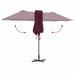 Parasol de Grădină Roșu bordo 380 x 196 x 235 cm - WALTI WALTI