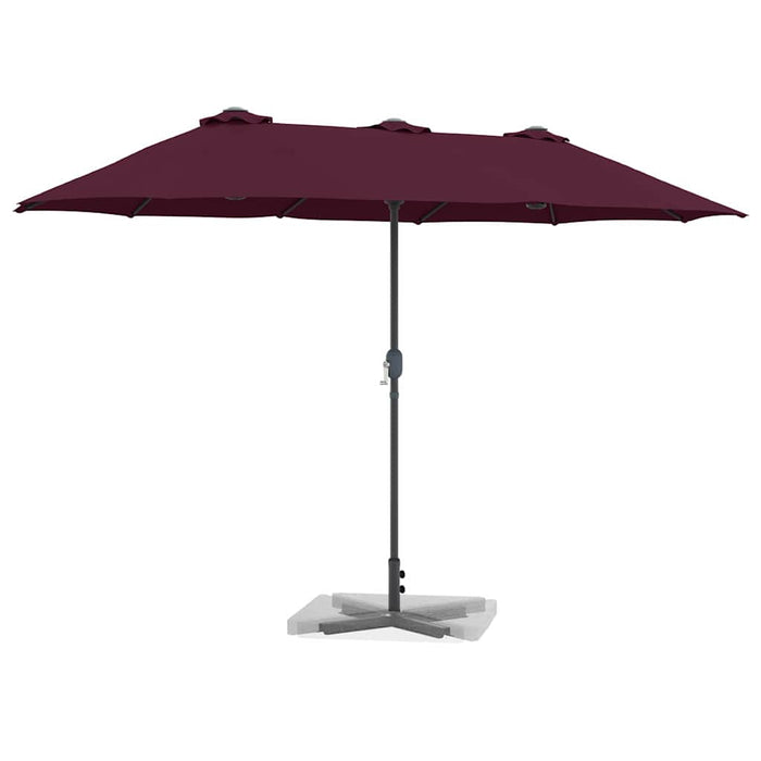 Parasol de Grădină Roșu bordo 380 x 196 x 235 cm - WALTI WALTI